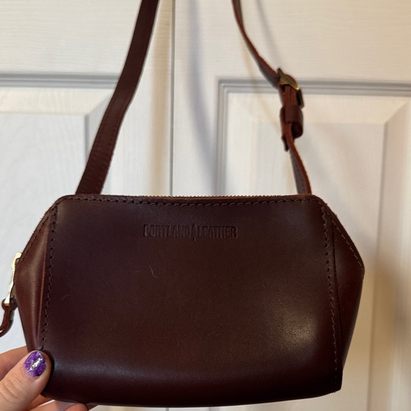 Portland Leather Handbags - Portland Leather Rich Brown Crossbody Bag